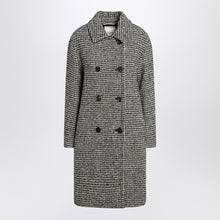  S Max Mara Black and white houndstooth coat