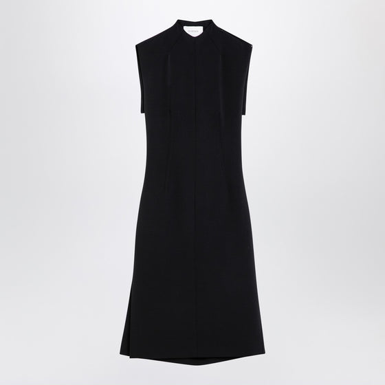 Sportmax Black wool blend sleeveless dress