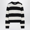 Max Mara Striped crop sweater in wool and cashmere