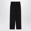 LouLou De Saison Black straight bouclé trousers