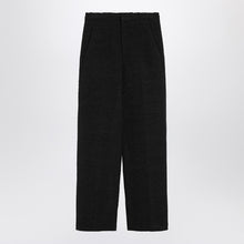  Loulou Studio Black straight bouclé trousers