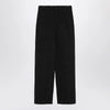 LouLou De Saison Black straight bouclé trousers