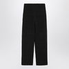 LouLou De Saison Black straight bouclé trousers