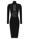 Elisabetta Franchi Knitted And Lace Dress