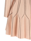 Elisabetta Franchi Pink Origami Knit Dress