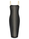 Elisabetta Franchi Striped Dégradé Dress