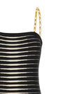 Elisabetta Franchi Striped Dégradé Dress