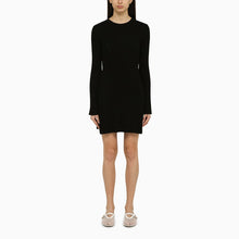  Loulou Studio Black ribbed silk blend mini dress