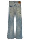 Amiri Checkered Repair Bootcut Jeans