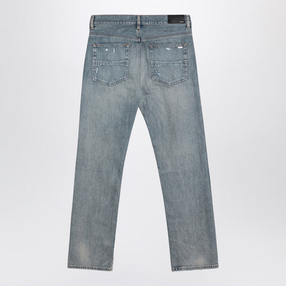 AMIRI Straight jeans with rips Antique Indigo