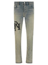 Amiri Staggered Logo Jeans