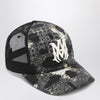 AMIRI Black bandana trucker hat