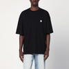 AMIRI Black cotton T-shirt with logo patch