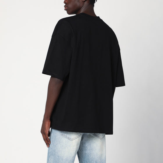 AMIRI Black cotton T-shirt with logo patch