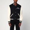 AMIRI Black/ivory wool blend bomber jacket