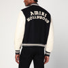 AMIRI Black/ivory wool blend bomber jacket