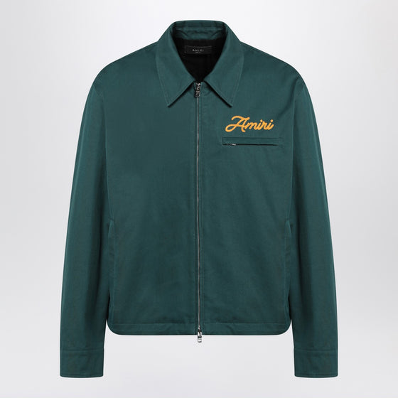 AMIRI Green zipped jacket with logo