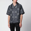 AMIRI MA Check Camp checked silk camp shirt in black