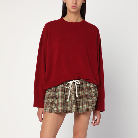 LouLou De Saison Burgundy cashmere sweater