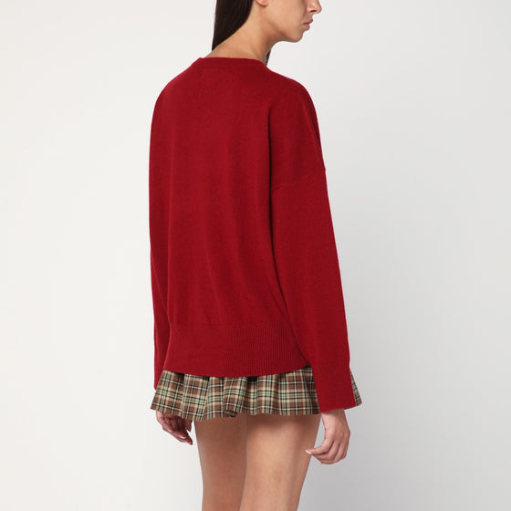 LouLou De Saison Burgundy cashmere sweater