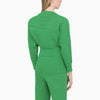 ART ESSAY Green knitted cardiganWhite knitted cardigan
