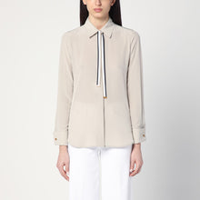 Max Mara Beige silk shirt with tie