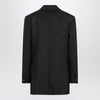 Max Mara Pianoforte Black double-breasted sequin wool blazer