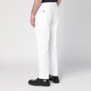 Santaniello White trousers in cotton and linen