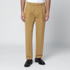Santaniello Ochre cotton and cashmere trousers