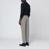 Santaniello Gray cotton and cashmere trousers