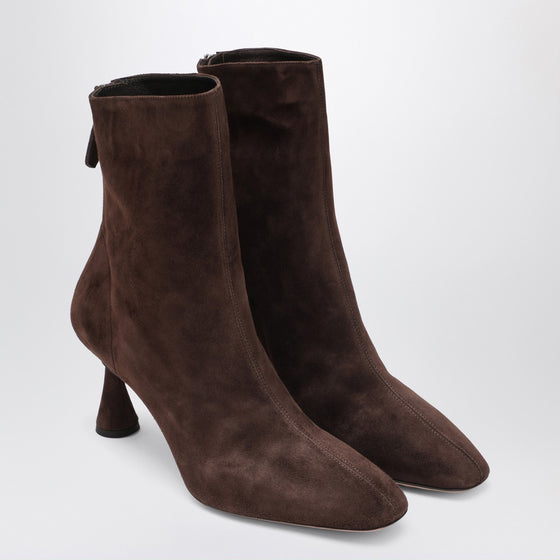 Aquazzura Amore Bootie 75 brown suede