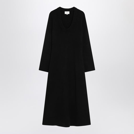 Loulou Studio Long black Ari knit dress