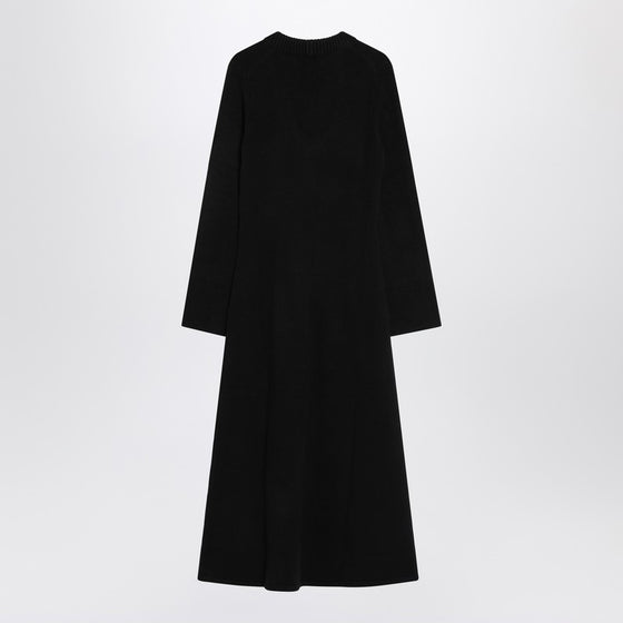 Loulou Studio Long black Ari knit dress
