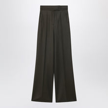  Max Mara Moss green wide-leg wool trousers