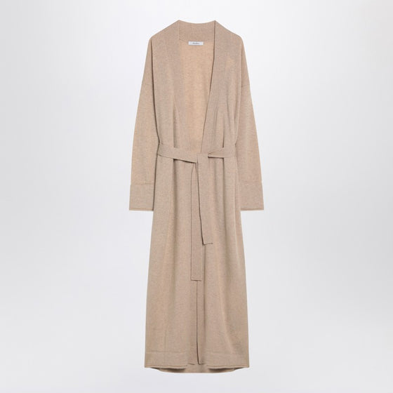 Max Mara Long beige cashmere cardigan
