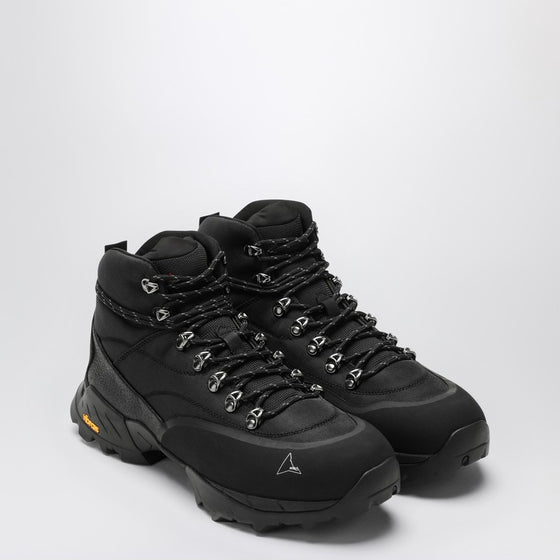 ROA Black lace-up boot