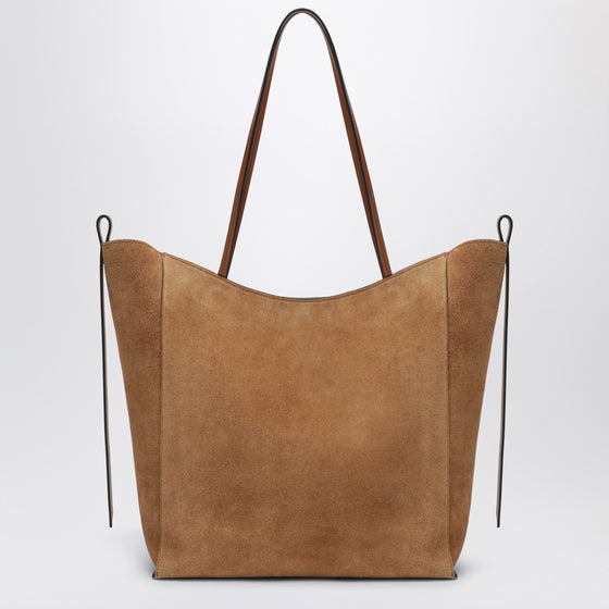 Noesi Asia cognac suede bag