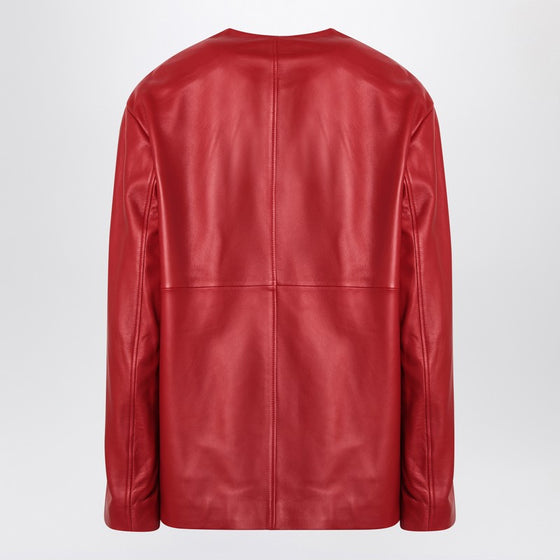 LouLou De Saison Red Atalia leather jacket