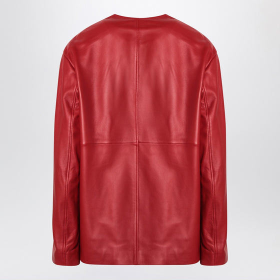 LouLou De Saison Red Atalia leather jacket