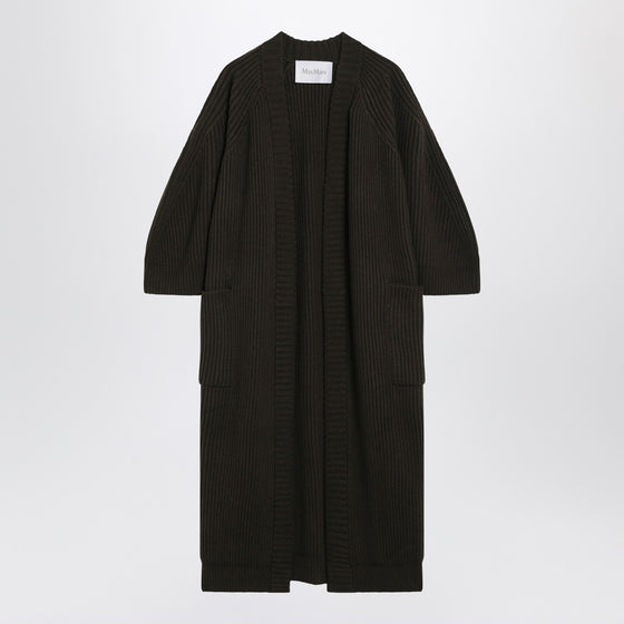 Max Mara Moss green cardigan in wool and cashmere