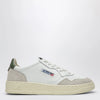 AUTRY Medalist Low sneakers in white/green leather and suede