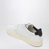 AUTRY Medalist trainer in white/black leather and suede