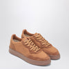 AUTRY Brown Medalist sneakers in nappa and suede