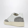 AUTRY Medalist Low Sneakers in white leather and grey suede