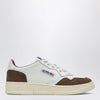 AUTRY Medalist Low Sneakers in white leather and tundra suede