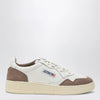 AUTRY Medalist Low Sneakers in white leather and brown suede