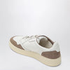 AUTRY Medalist Low Sneakers in white leather and brown suede