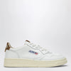 AUTRY Medalist Low sneakers in white/leopard-print leather