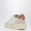 AUTRY Medalist sneakers in white/brown leather and suede