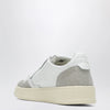 AUTRY Medalist Low Sneakers in white leather and glitter suede